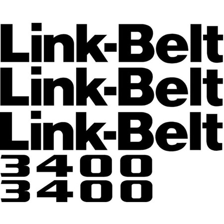Aftermarket New 3400 Link-Belt Excavator Decal Set LB3400QTM2DECALSET